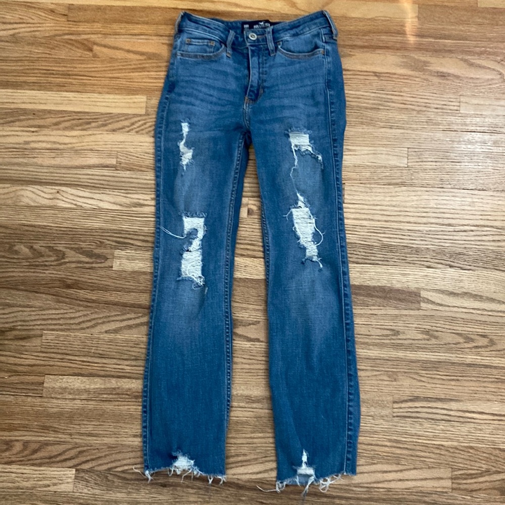 Slim straight jeans
